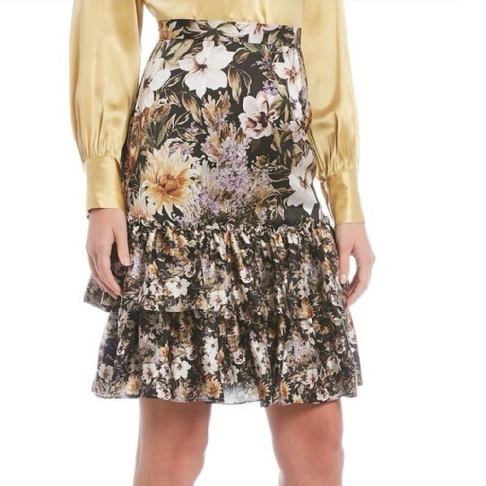 Antonio Melani Quinn Floral Print Tiered Skirt Women’s 4 Fairycore Whimsygoth